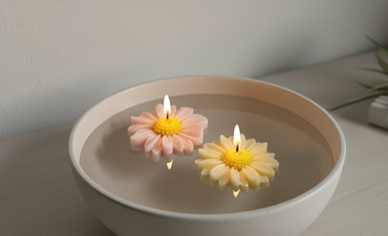 Daisy Candles