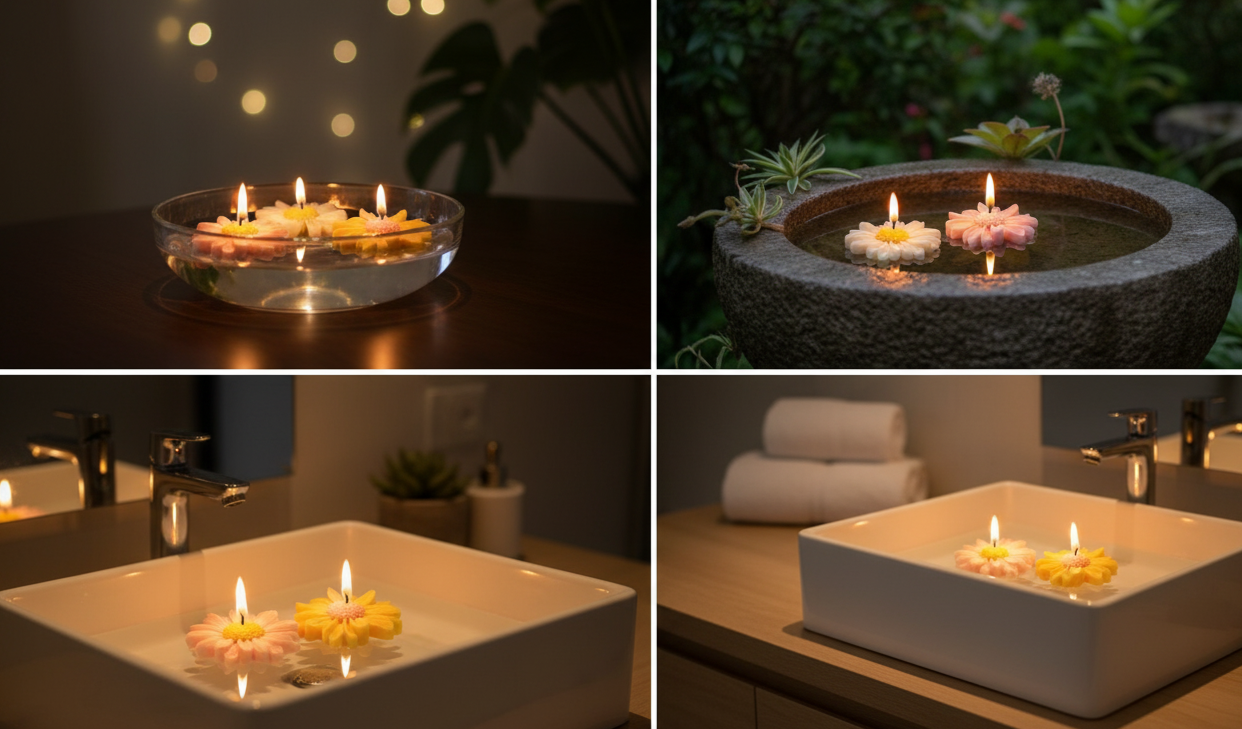 Daisy Candles