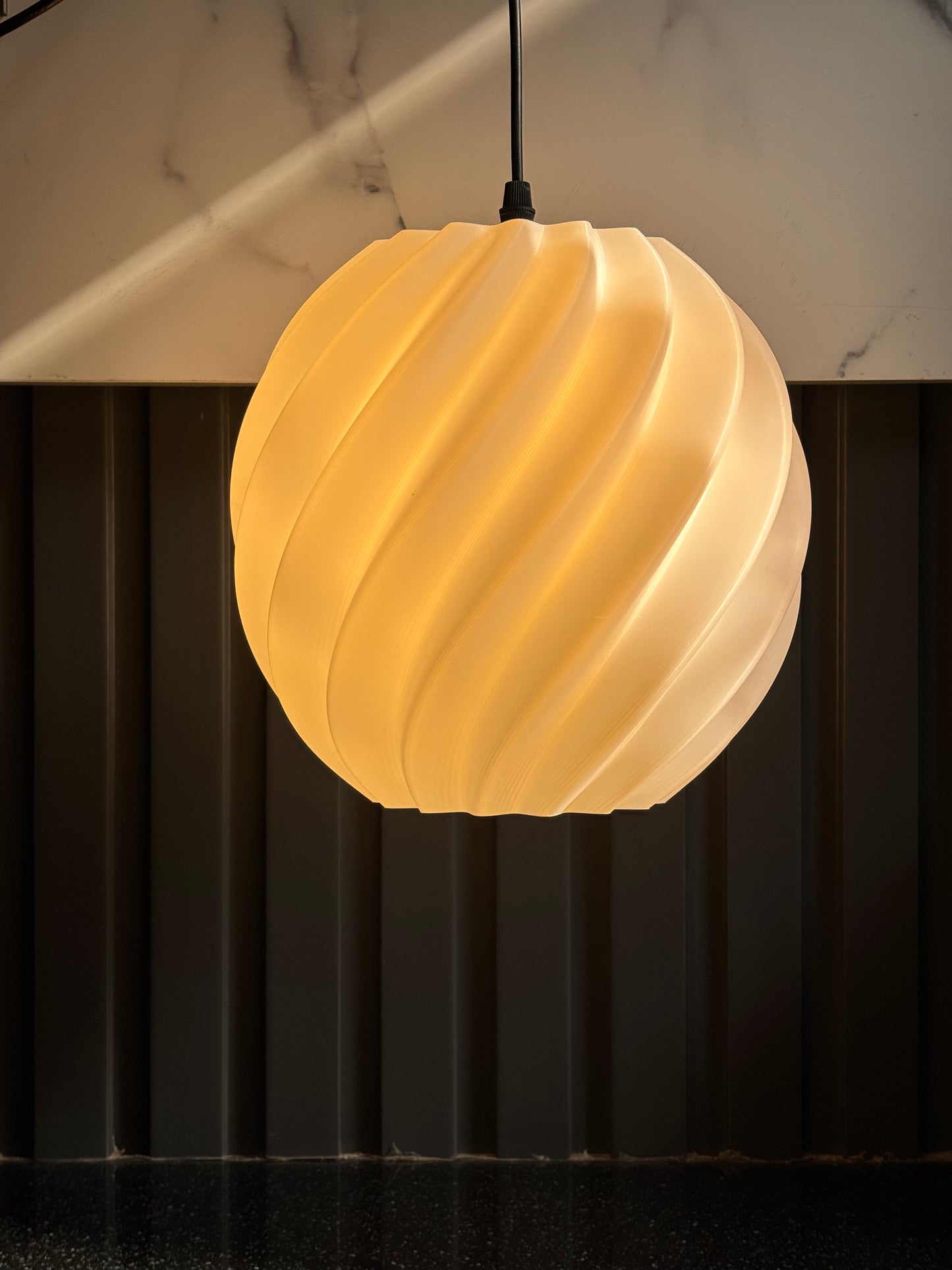 Oval Spiral Lamp